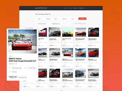 Rent A Car Agency Booking Web Design app booking car design interface rent search ui ux vehicle web