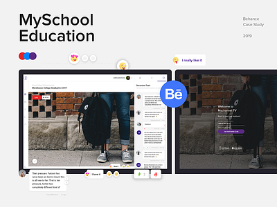 MySchool Learning - Case Study booking chat dashboad design app landing learning school ui design ui ux