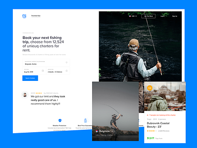 FishingBooker.com Concept - Search Enginge Idea