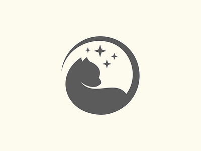 Night Cat animal cat design identity illustration logo logotype mark night symbol