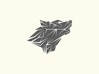 Wolf animal design fox illustration linocut logo mark nature style vector wolf woodcut