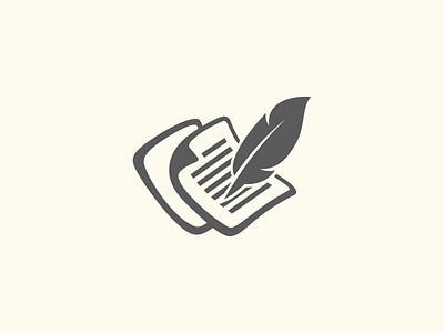 Old Writer brand burn design feather fire logo paper symbol write writer