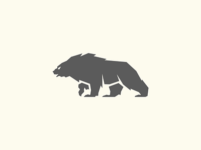 Bear bear circular design geometry logo mark polarsteps wear