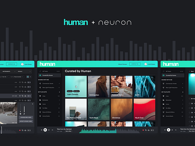 Human Music Library - UX/UI Design app design interface library music neuron product design ui ux ux design ux research visual design web