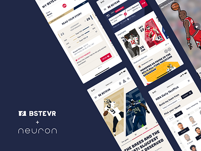 BSTEVR - UX/UI Design app design flat illustration interface minimal neuron product design ui ux ux design web website