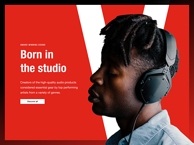 V-MODA - UX/UI Design audio design ecommerce graphic design headphones interface marketing music neuron store ui ux ux design web website