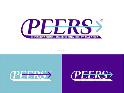 PEERS IIUM | Branding arrow branding design education graphic design illustration international logo logo design typography