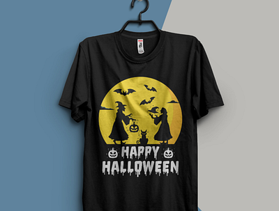 Halloween T-Shirt Design branding custom design design graphic design halloween halloween t shirt halloween t shirt design horror illustration logo t shirt design tshirt typography vector