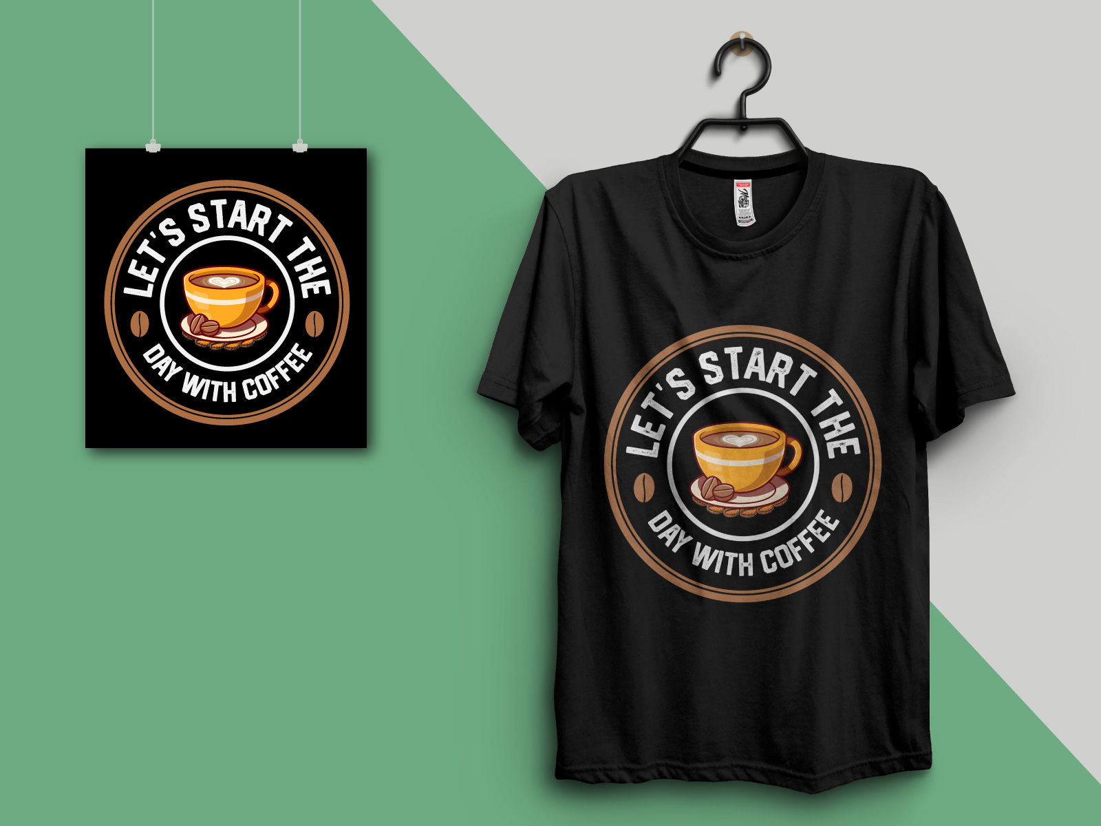 Coffee T-Shirt Design by Vector Tee Store on Dribbble