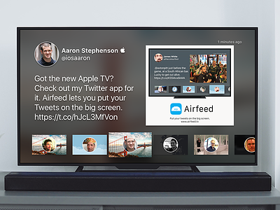 Airfeed For Twitter app app store apple tv tv tvos tweet twitter