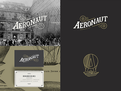 Aeronaut Brewing Co. aeronaut alcohol beer branding brewing craft logo