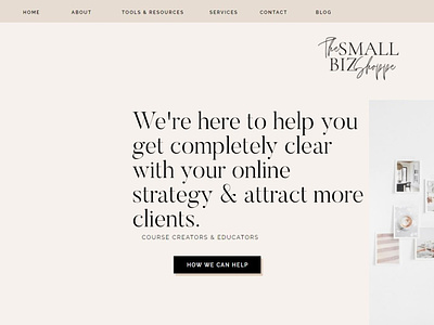 The Small Biz Shoppe Website