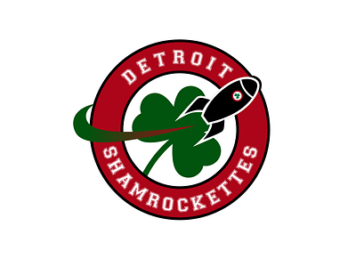 Detroit Shamrockettes hockey homepage jersey design