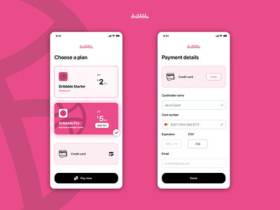 UI Challenge #002 • Credit Card Checkout