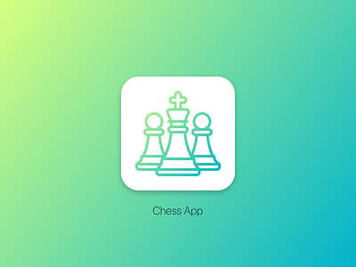 UI Challenge #005 • App Icon app challenge chess daily dailyui 005 icon ios mobile sketch ui ux