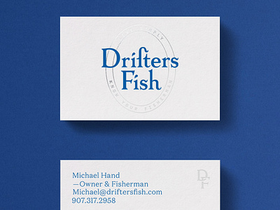Drifters Fish Business Card branding busines card design identity