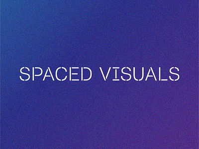 Spaced Visuals branding design identity wordmark