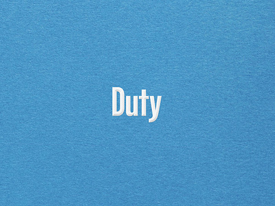 Duty Wordmark branding identity logo wordmark