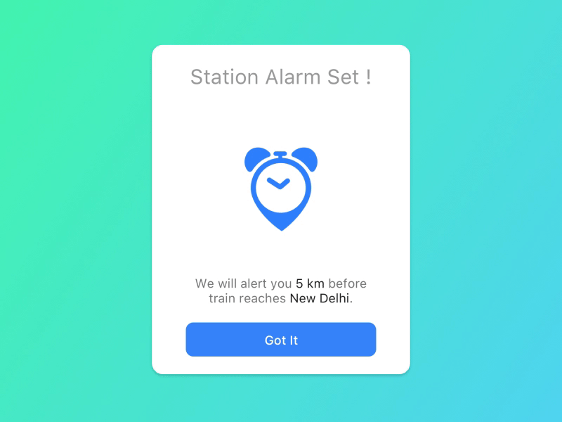 Set Station Alarm by Mudhit Khannawalia on Dribbble