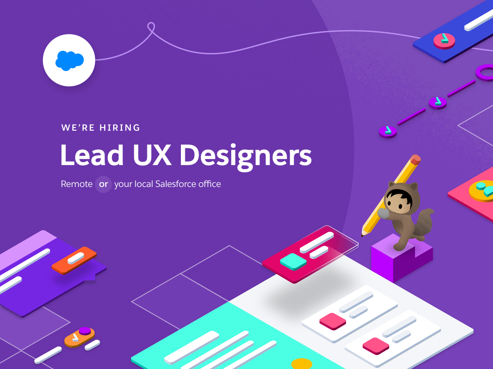 I'm Hiring Lead/Principal Designer at Salesforce by Josh on Dribbble