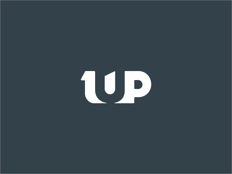 Up logo. 1 Up logo. One up. One up logo.