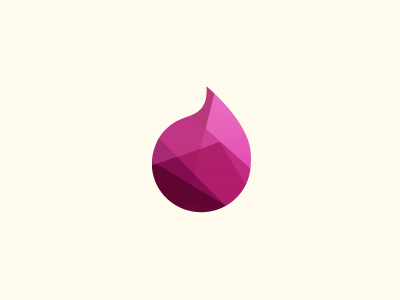 Drop brand color geometry logo poly polygon