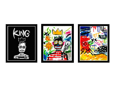 King by Moschino basquiat branding character design design diseño de personajes illustration ilustración