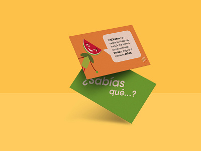 Naranja Dulce Limón Partido, diseño de tarjetas