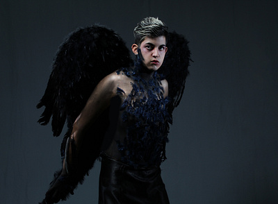 Ángel Negro angel arte fotografía photography photoshoot sureal