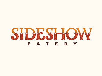 Sideshow Eatery Logotype cart eatery food cart logo logotype portland oregon poutine restaurant sideshow