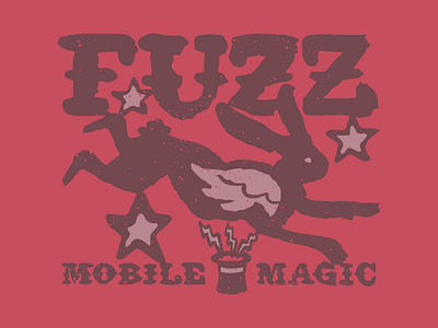 FUZZ : Mobile Magic Shirt Promo Design fuzz graphic magic mobile rabbit tee type