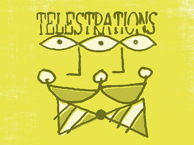 Telestrations art eyes poster smile telestrations