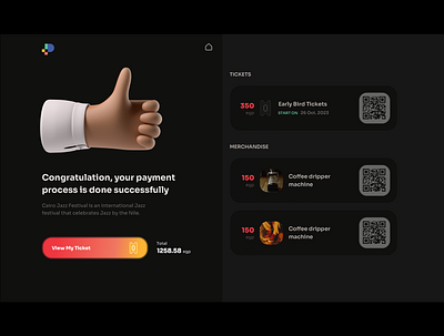 Success screen concept design product ui user experience ux