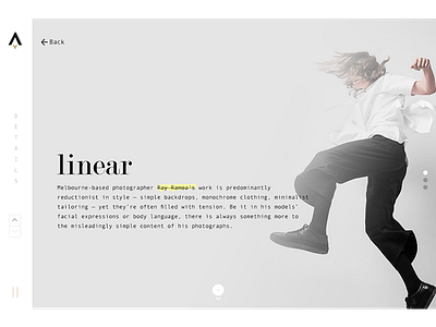 Detail Page (Minimal Concept - GOX) behance clean concept design minimal practice ui ux web