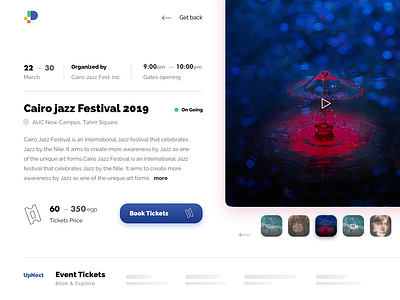 Event Detail concept design experience product ticket ui user experience ux