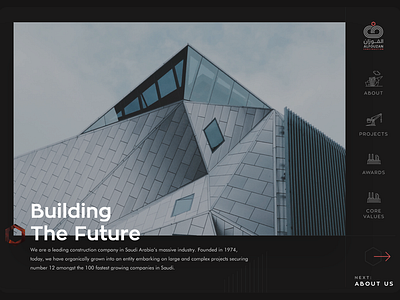AlFouzan Construction Company - Website Experience alfouzan construction ksa ui user experience ux website
