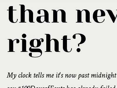 Day 2 of #100DaysofFonts google fonts personal typography