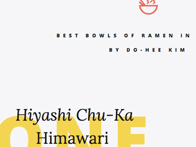 Day 21 of #100DaysofFonts css google fonts html noodles personal ramen typography