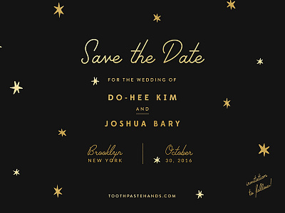 Variation On A Theme - Save the Dates WIP brooklyn personal print save the date wedding