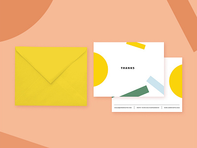 Thank You Cards branding freelance happy photographer photography process yellow