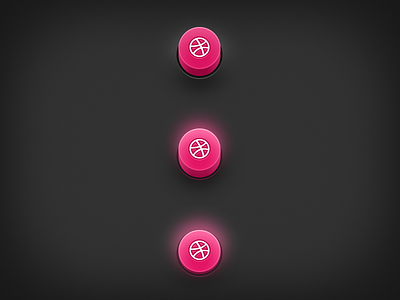 Dribbble Button @2x app button buttons design dribbble icon icons nirik social icons ui web