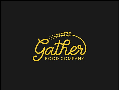 gather food company - logo design graphic design logo