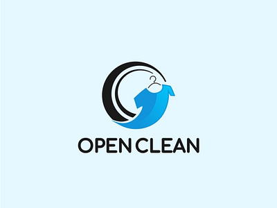 openclean laundry company - logo design