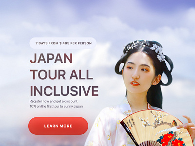 Japan tour adobe photoshop banner branding design figma graphic design illustration landing page logo ui ux