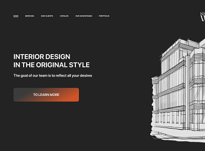 Website design for an architectural studio adobe photoshop branding design figma graphic design illustration landing page logo ui ux