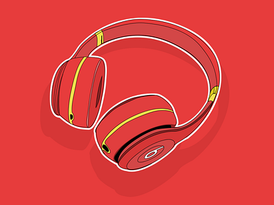 Beats Headphone Illustration branding design graphic design illustration logo vector