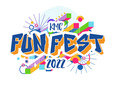 Logo for KMC Fun Fest 2022 design graphic design illustration logo typography vector