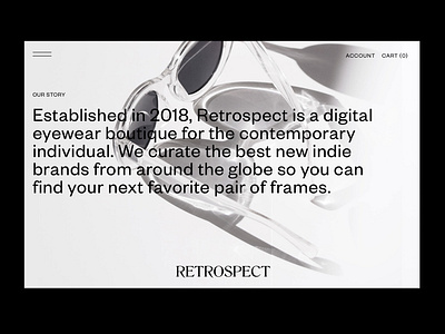 Retrospect - About Page