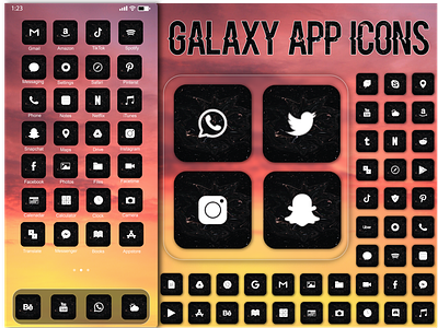 Galaxy App Icons cosmos earth galaxy icon icons ios iphone logo logos milkway moon nasa night planet planets samsung sky star ui