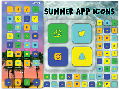 Summer App Icons